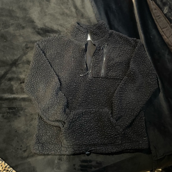 Black No Boundaries Sherpa Pullover - Picture 6 of 10